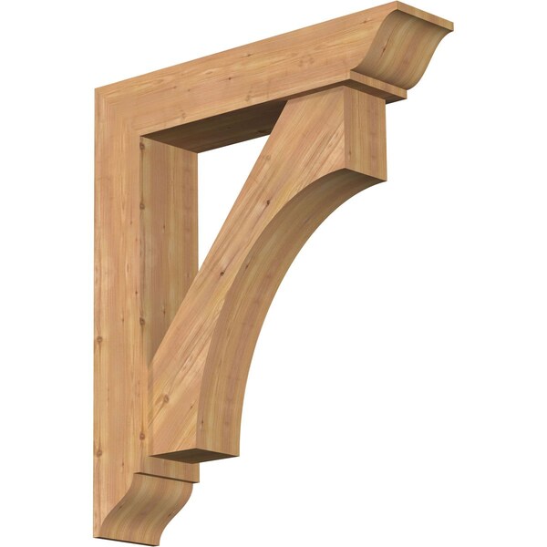 Ekena Millwork Westlake Traditional Smooth Bracket w/ Offset Brace, Western Red Cedar, 7 1/2"W x 34"D x 40"H BKT0806X34X40WTL01SWR - main